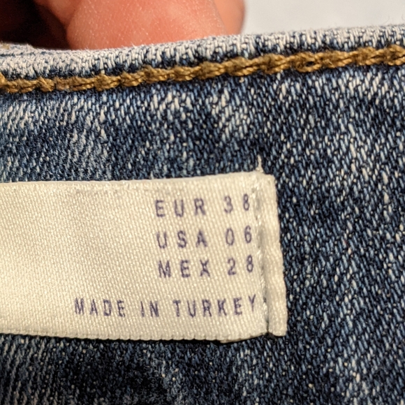 Zara Basic Z1975 Raw Hem Skinny Jeans Women's 6 - Picture 7 of 9